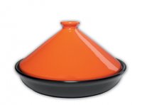 21cm Heat-resistant Clay Tagine - Orange