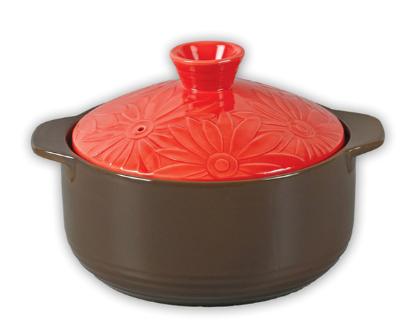 21cm Heat-resistant Clay Casserole - Click Image to Close