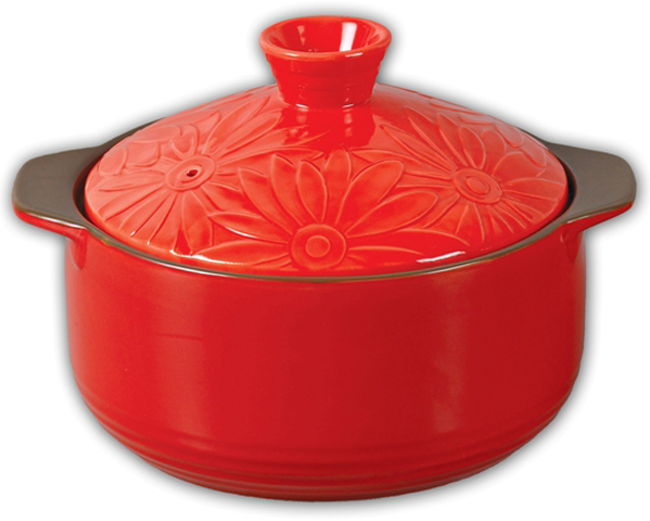 26cm Heat-resistant Clay Casserole - Click Image to Close